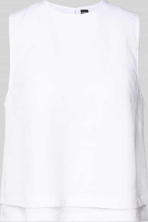 HUGO BOSS Blusentop mit offenem R&uuml;cken Modell BLINY in Weiss, Gr&ouml;&szlig;e 32