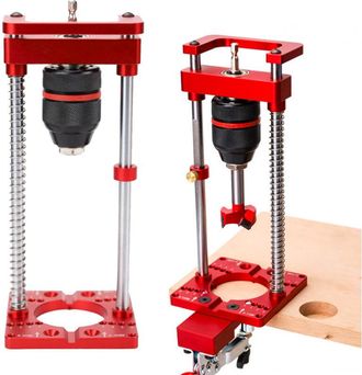 OEM Soporte Para Taladro El&eacute;ctrico Rotativo Con Gu&iacute;a De Perforaci&oacute;n De 90&deg; Y Portabrocas, Mini Soporte De Sobremesa Para Carpinter&iacute;a