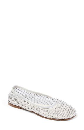 Dear Frances Balla Embellished Flat in White at Nordstrom, Size 36