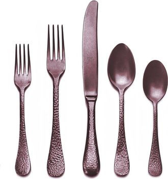 Mepra Epoque Flatware Set - 5 Pieces in Pewter Bronze at Nordstrom