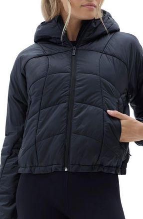 Halfdays Claude Water Repellent Quilted Puffer Jacket in Black at Nordstrom, Size X-Large