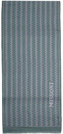 Missoni Womens Scarf Green-Lavender Wool Accessories