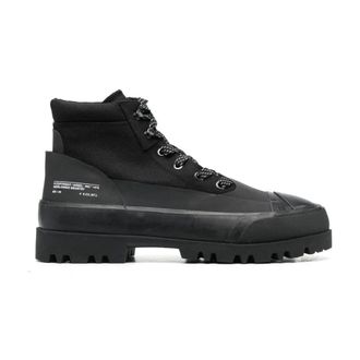 Diesel Black Ankle Boots for Men - male - Diesel - Lace-up Boots - Black - 10 UK - Shoes