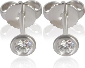 Tiffany & Co. Pre-Owned Tiffany & Co. Platinum Diamond Elsa Peretti Diamond By The Yard Earrings