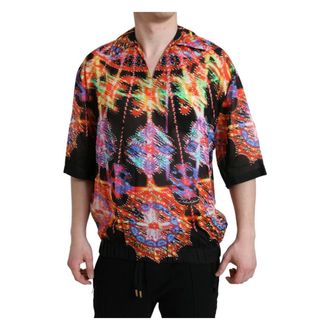 Dolce & Gabbana Heren, Overhemden, Veelkleurig, Maat: 4XS Katoen