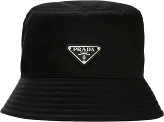 Prada Cappello da Pescatore - Dames - Hoeden - Zwart - S - Accessoires