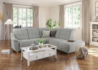 HOME AFFAIRE Ecksofa »Boston L-Form« Kopfteilverstellung an jeder Sitzfläche, wahlweise Relaxfunktion