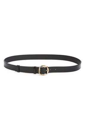Jacquemus La Ceinture Salon Leather Belt in Black at Nordstrom, Size 100