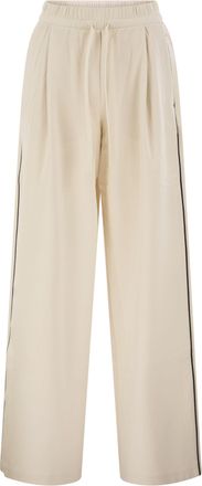 Max Mara Weekend Maxmara Wkdgodezia technische jersey broek met wijde pijpen