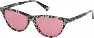 Web Eyewear Womens WE0264-5555Y WE0264 55 5555Y Sunglasses - Brown - One Size