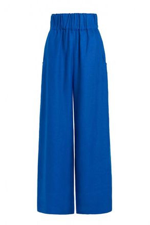 Bondi Born Womens Universal Linen Trousers In Sapphire