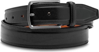 Bosca Sorento Leather Belt in Black at Nordstrom, Size 34