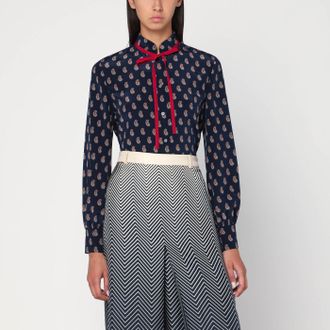 Valentino Camicia in seta con stampa Paisley