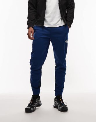 The North Face M Mountain Athletics - Pantaloni in pile blu estate/blu navy vetta