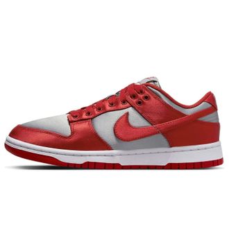 Nike Dunk Low DX5931-001 Sneaker Womens Red Gray Lifestyle Shoes RHS4005