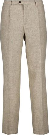Profuomo Broeken, Heren, Beige, XL, Wol, Wool Broeken