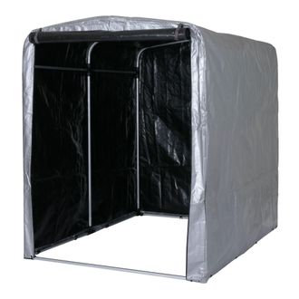 Hhg Caseta De Jard&iacute;n Hhg 449, Caseta De Jard&iacute;n Caseta De Herramientas Caseta De Jard&iacute;n, Aluminio Protecci&oacute;n Uv Impermeable, 201x157x201cm, Plata
