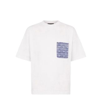 Dsquared2 T-Shirts, male, White, Size: 2XL Loose Fit Pocket Tee