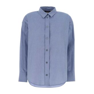 Max Mara Shirts, female, Blue, Size: L Adele Oxford Shirt