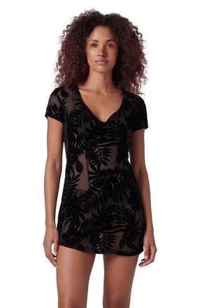 Lords of Harlech Country Floral Womens V-neck Mini Dress in Country Floral Black at Nordstrom, Size Medium