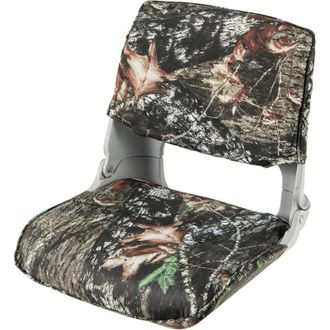 Costway Costway - Asiento Barco Plegable, Sillas Para Barco Con Respaldo Bajo, Acolchado De Esponja Gruesa, Asiento Yate Impermeable, Canoa, Camuflaje