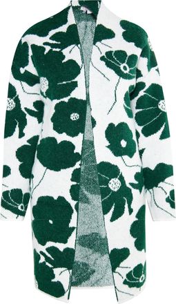 Usha Gebreid vest Dames Wit Groen