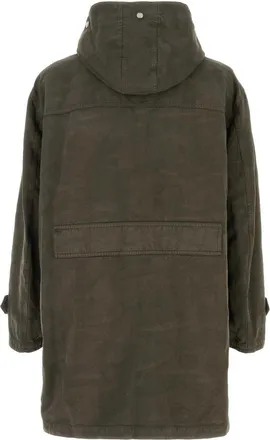 Fendi Cotton Parka Coat - Green