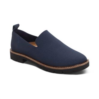Aetrex Womens Chloe Slip On Loafers In Navy