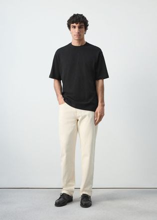 Mango Maglietta heavy weight relaxed fit nero - Uomo - XXL - MANGO MAN