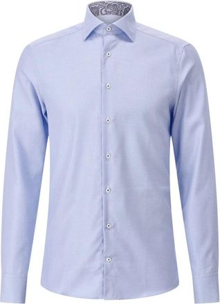 Stenstr&ouml;ms Formal Shirts - Heren - Zakelijke Overhemden - Blauw - 5XL - Katoen - Overhemden