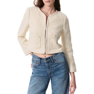 Rag & Bone Cheyenne Tweed Jacket in White at Nordstrom Rack, Size 16