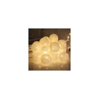 OEM Guirnalda De 20 Luces Led De Algod&oacute;n, 300 Cm, Funciona Con Pilas, Para Navidad, Halloween, Cumplea&ntilde;os, Bodas, Habitaciones Infantiles, Navidad [clase 