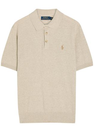 Polo Ralph Lauren Logo-embroidered Cotton Polo Shirt - Light Brown - XL