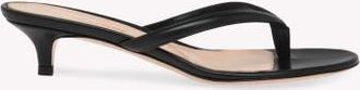 Gianvito Rossi Calypso Thong in Black Lamb Leather at Nordstrom, Size 38.5