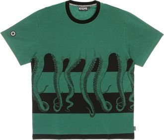 Octopus Fullback Tee Field T-Shirt - Heren - T-shirts - Groen - XL - Katoen - Tops
