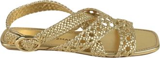 Stuart Weitzman Gouden Sandalen voor Vrouwen - Dames - Sandalen - Geel - 36 1/2 EU - Schoenen
