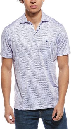 Tailorbyrd Tailorbyrd Micro Floral Printed Performance Polo Shirt