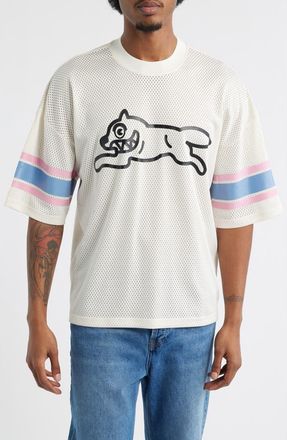 Icecream Hike Oversize Running Dog Mesh Graphic T-Shirt in Antique White at Nordstrom, Size Xx-Large