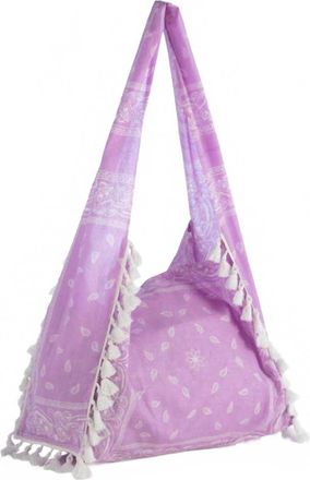 Shiraleah Womens Jane Tassel Fringe Hobo Tote In Lilac Purple