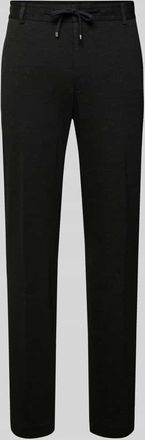 Joop Slim Fit Hose aus Viskose-Mix mit Tunnelzug Modell Sake in Dunkelgruen, Größe 48