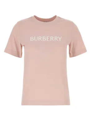 Burberry Pink Cotton T Shirt