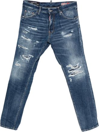 Dsquared2 Jeans Teddy con effetto vissuto - Blu