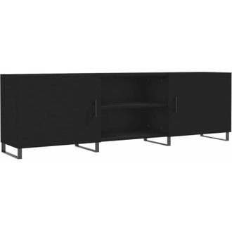 vidaXL Mobile Porta tv Nero 150x30x50 cm in Legno Multistrato - Vidaxl