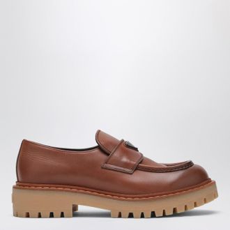 Prada Ebony leather loafers