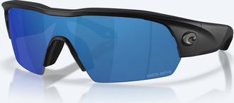 Costa Mens Pilothouse Pro Polarized Sunglasses In Matte Black/ Blue Mirror