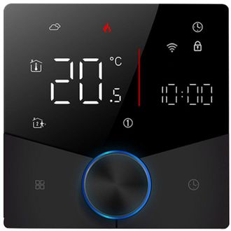 OEM Termostato Inteligente Wifi Tuya, Control Por Voz, Bot&oacute;n De Control De Temperatura Digital Semanal Programable Con Color De Luz Variable Para Calefacc