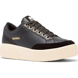 Sorel Ona Ave Platform Sneaker in Black/Chalk at Nordstrom Rack, Size 7.5