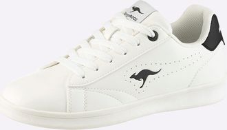 Kangaroos Sneaker KANGAROOS, Damen, Gr. 37, wei&szlig;, marine, Lederimitat, Schuhe Sneaker