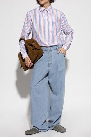 Etro Shirt With A Striped Pattern, Mens, Multicolour