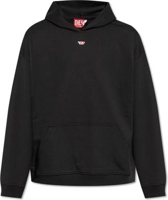 Diesel Hoodie S-BOXT-Hood-D - Heren - Hoodies - Zwart - S - Katoen - Hoodies & sweatvesten